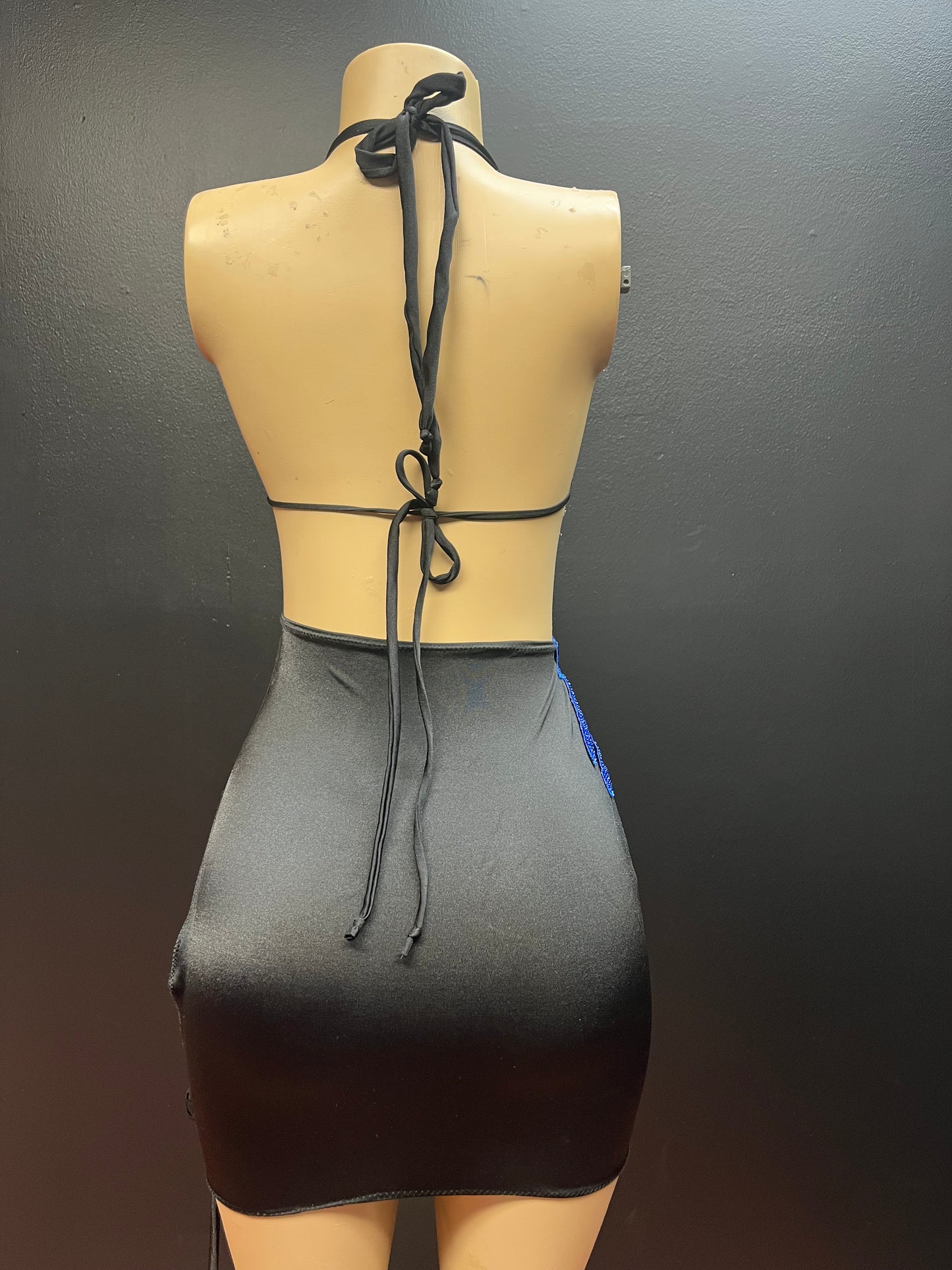 Sapphire Cutout Mini Dress